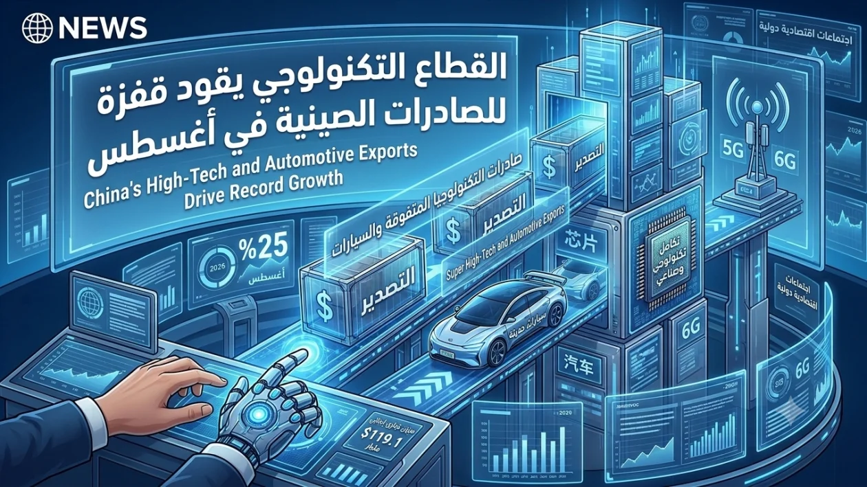 ​قطاع التكنولوجيا يقود صادرات الصين لقفزة بنسبة 25% في أغسطس